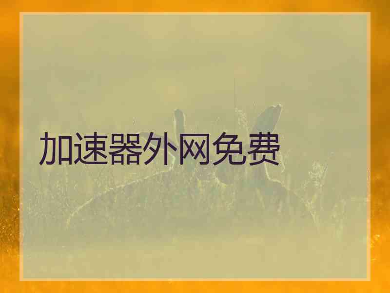 加速器外网免费 加速器外网免费