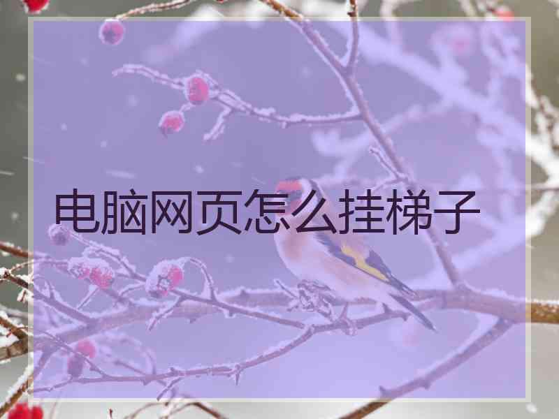 电脑网页怎么挂梯子 电脑网页怎么挂梯子