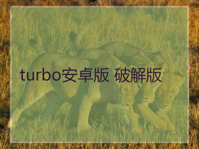turbo安卓版 破解版