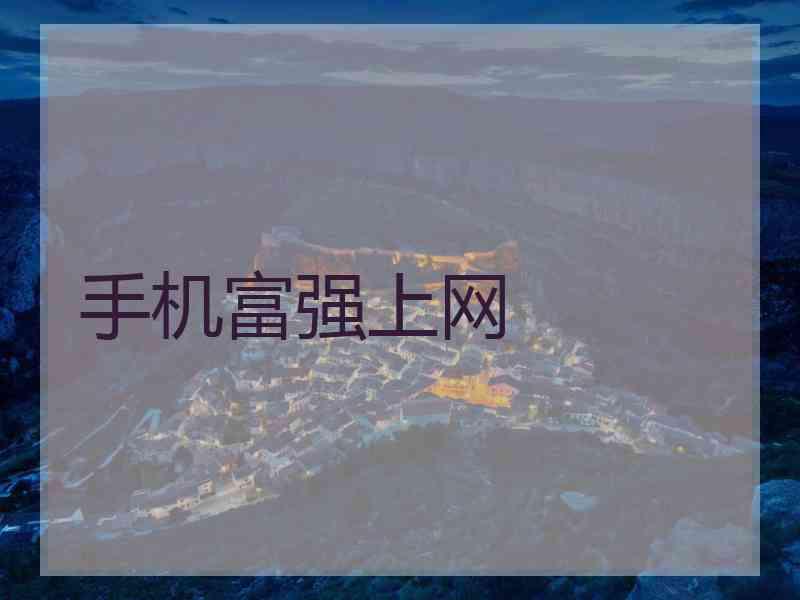 手机富强上网