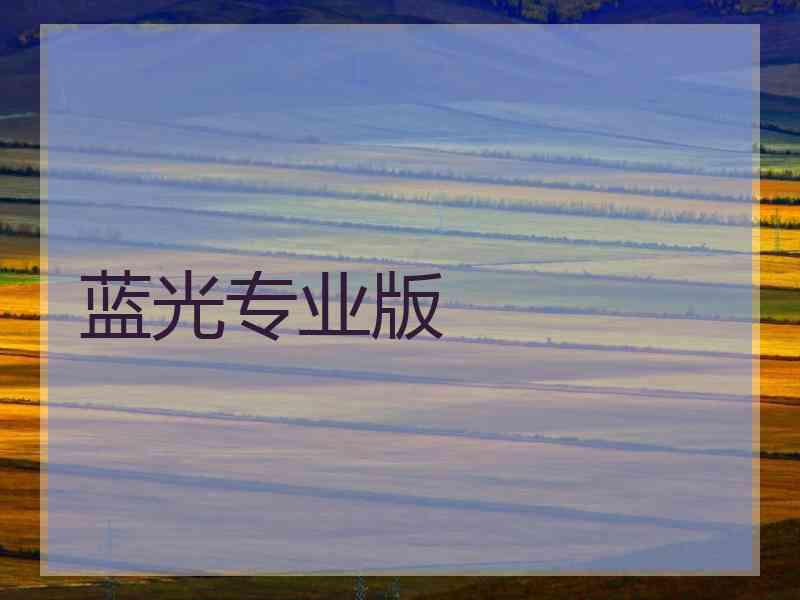 蓝光专业版