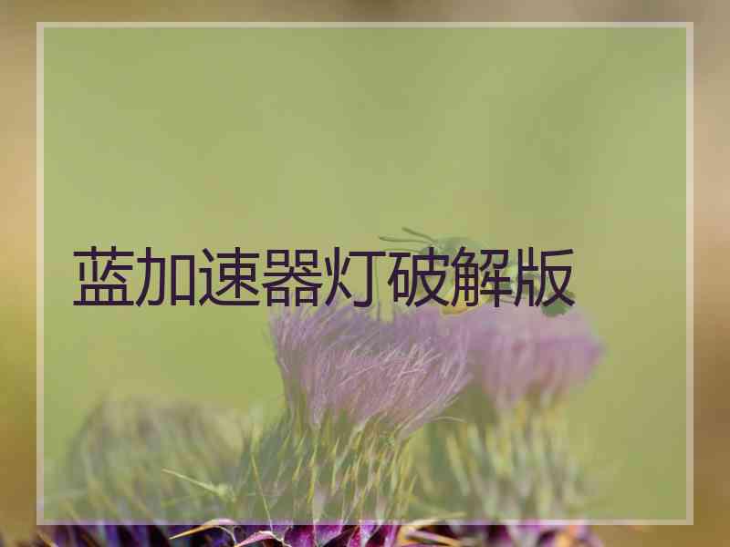 蓝加速器灯破解版