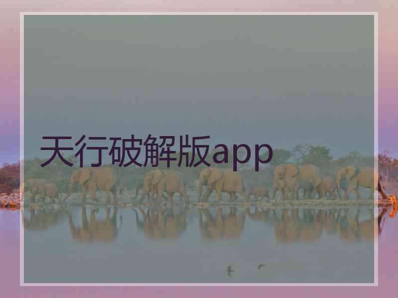 天行破解版app