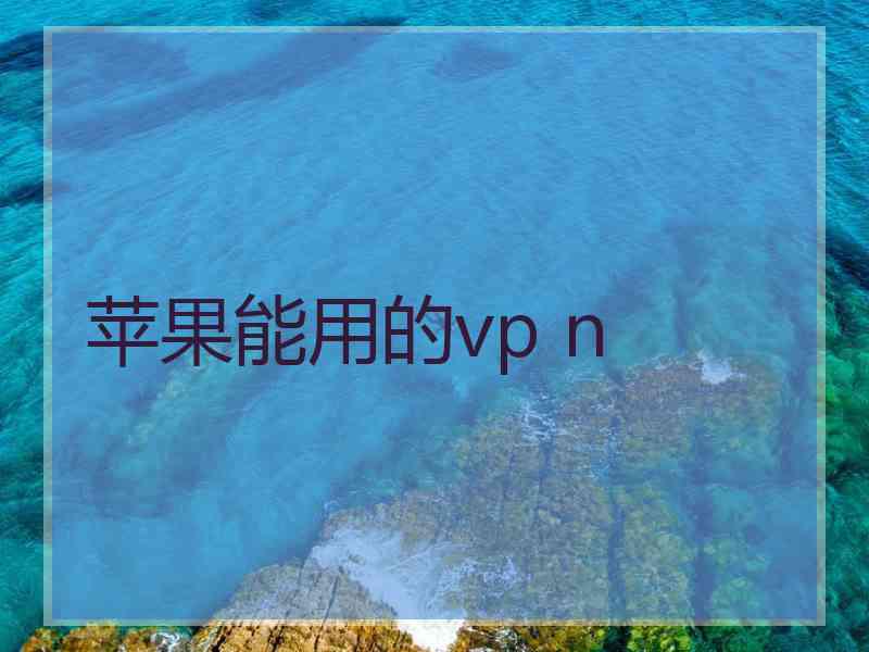 苹果能用的vp n