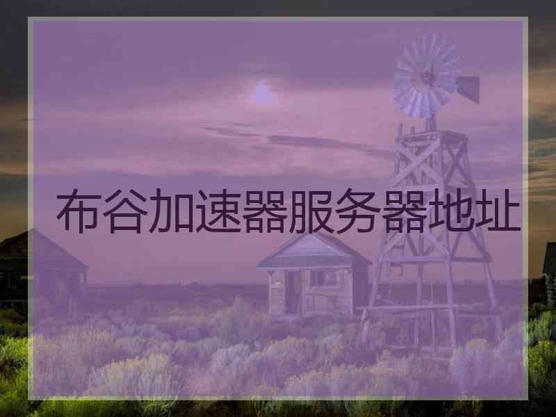 布谷加速器服务器地址