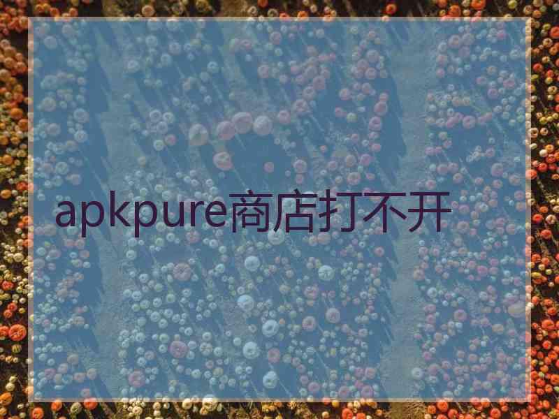 apkpure商店打不开