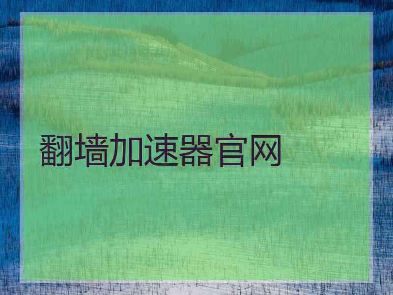 翻墙加速器官网