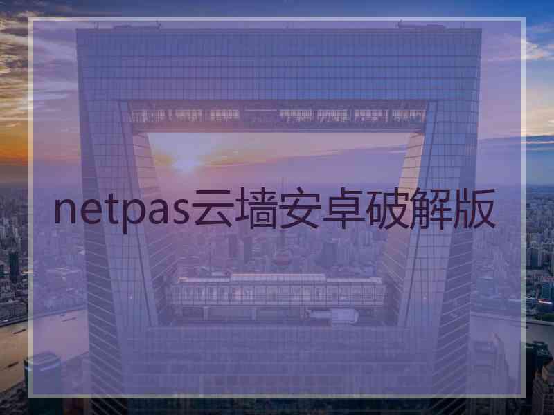 netpas云墙安卓破解版