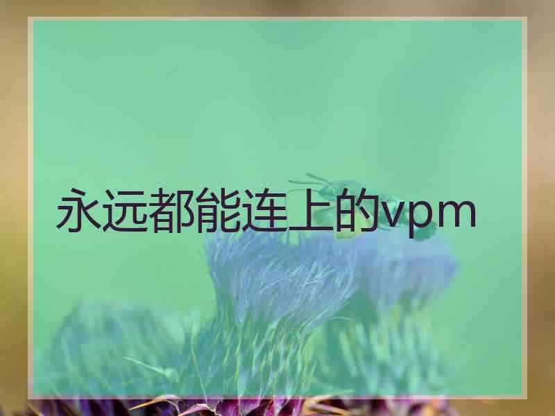 永远都能连上的vpm
