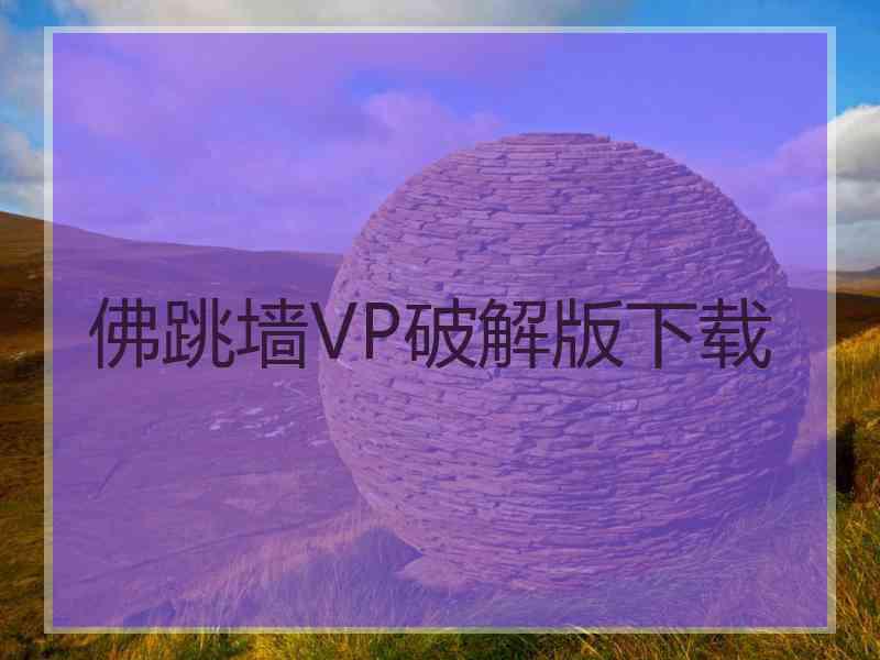 佛跳墙VP破解版下载
