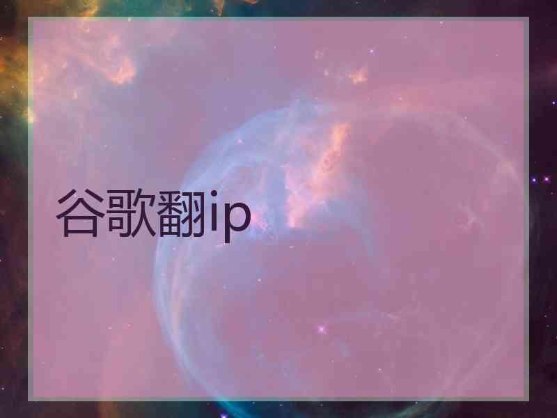谷歌翻ip