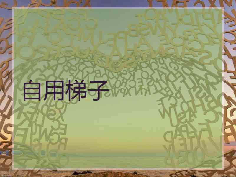 自用梯子