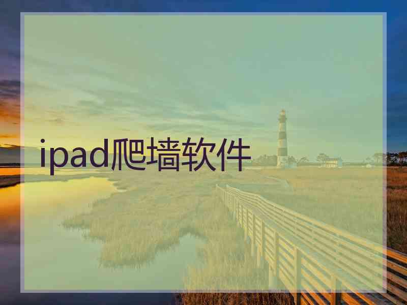 ipad爬墙软件