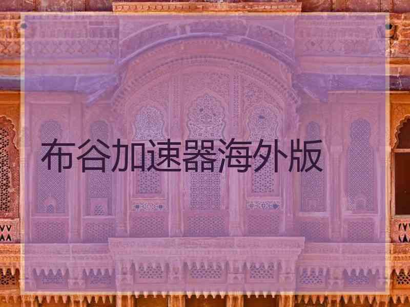 布谷加速器海外版
