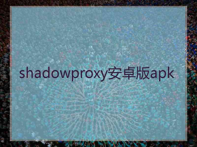 shadowproxy安卓版apk