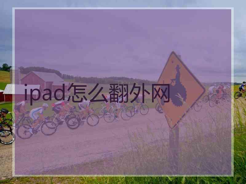 ipad怎么翻外网