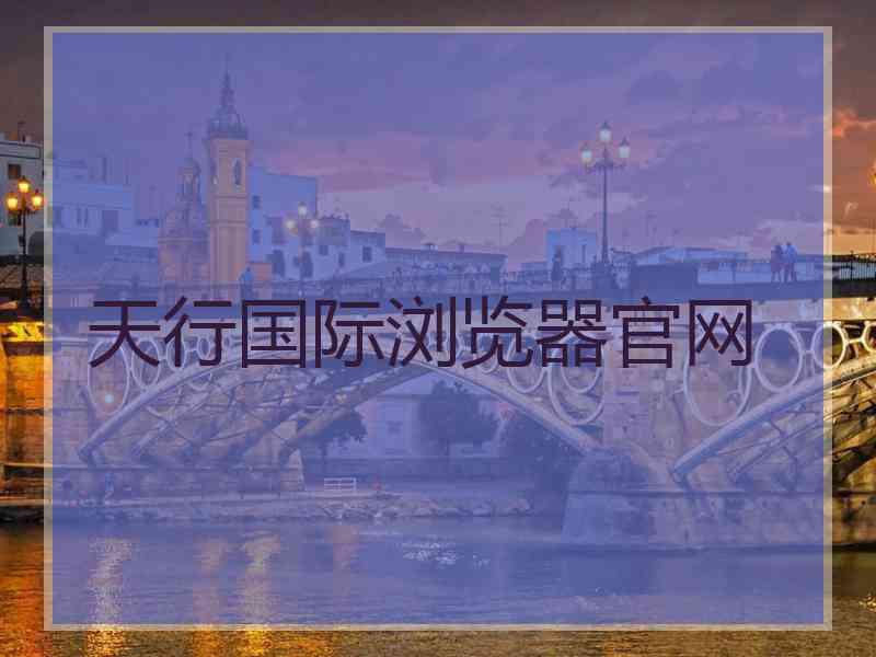 天行国际浏览器官网