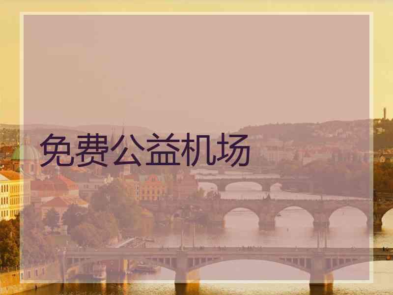 免费公益机场