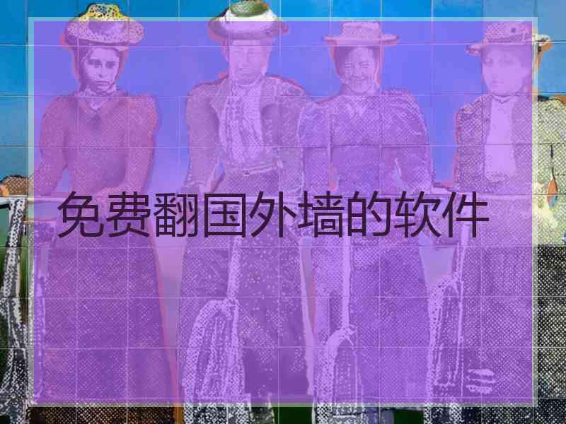 免费翻国外墙的软件