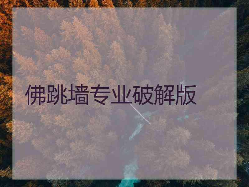 佛跳墙专业破解版