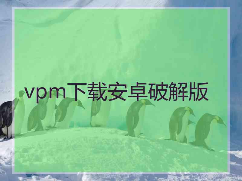 vpm下载安卓破解版