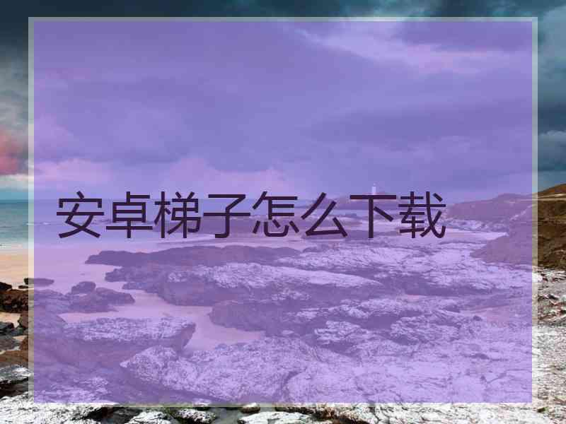 安卓梯子怎么下载