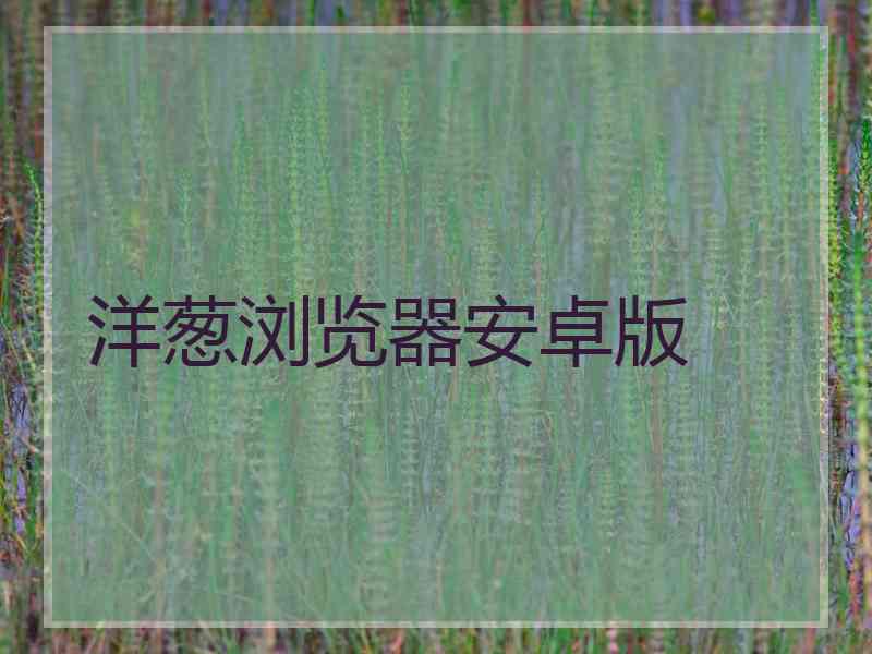 洋葱浏览器安卓版