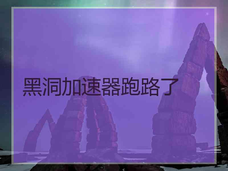 黑洞加速器跑路了