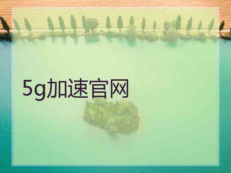 5g加速官网