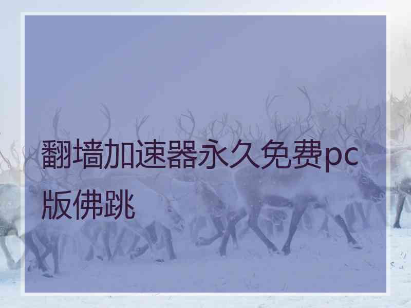 翻墙加速器永久免费pc版佛跳