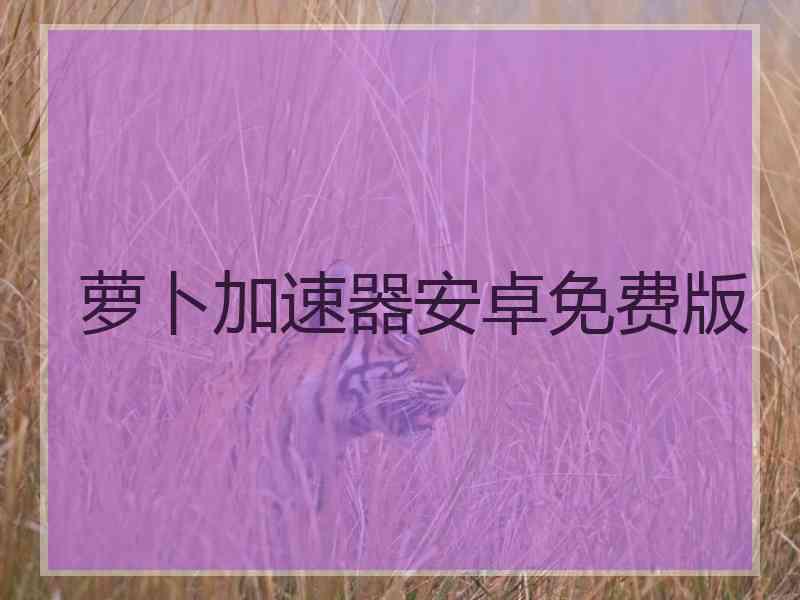 萝卜加速器安卓免费版