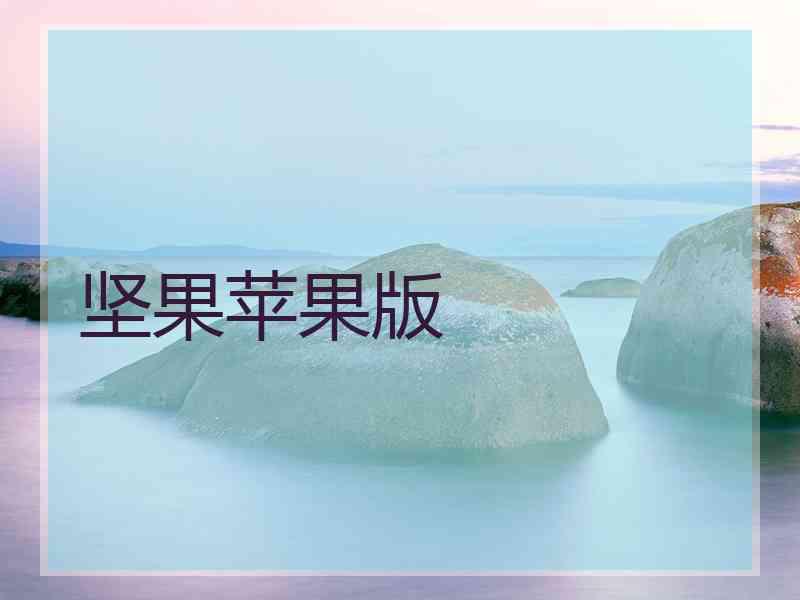 坚果苹果版