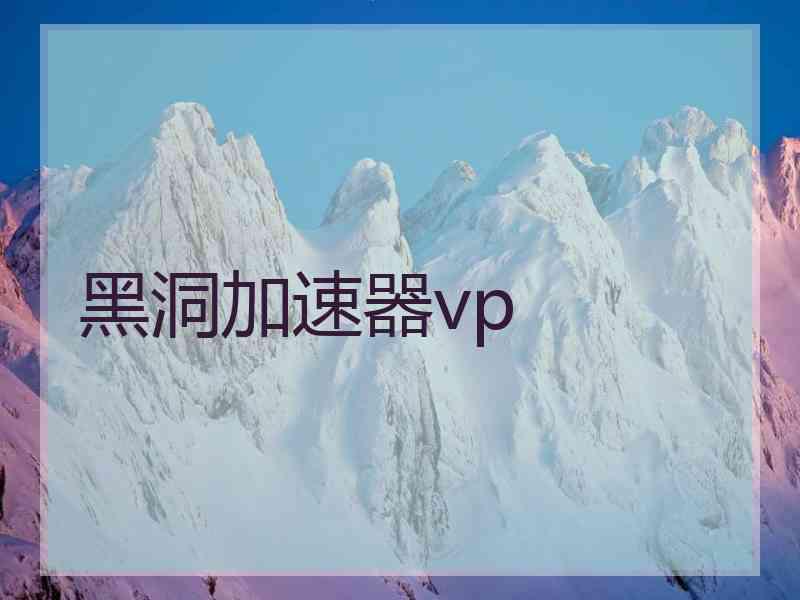 黑洞加速器vp