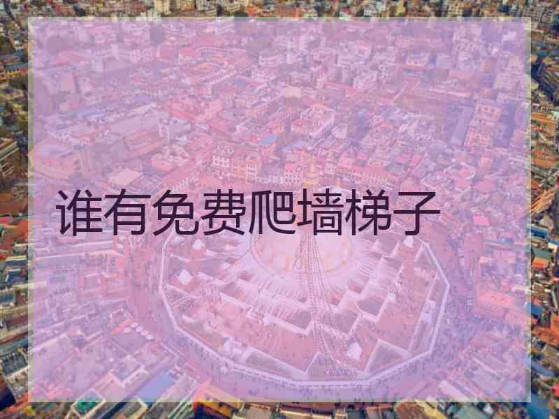 谁有免费爬墙梯子