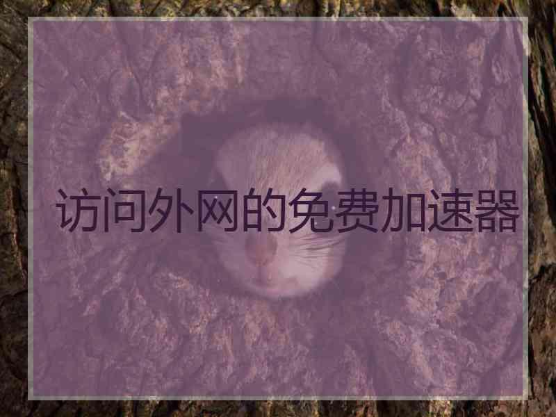 访问外网的免费加速器