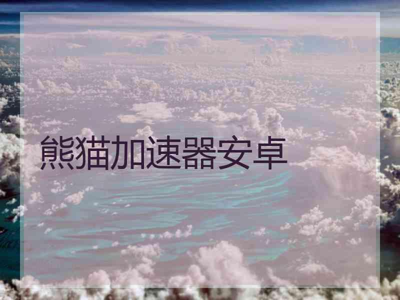 熊猫加速器安卓