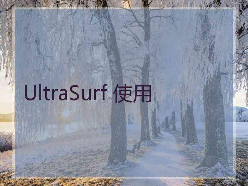 UltraSurf 使用