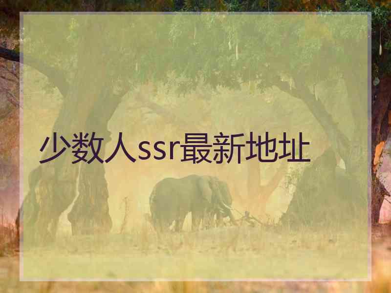 少数人ssr最新地址