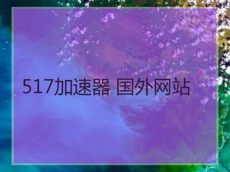517加速器 国外网站