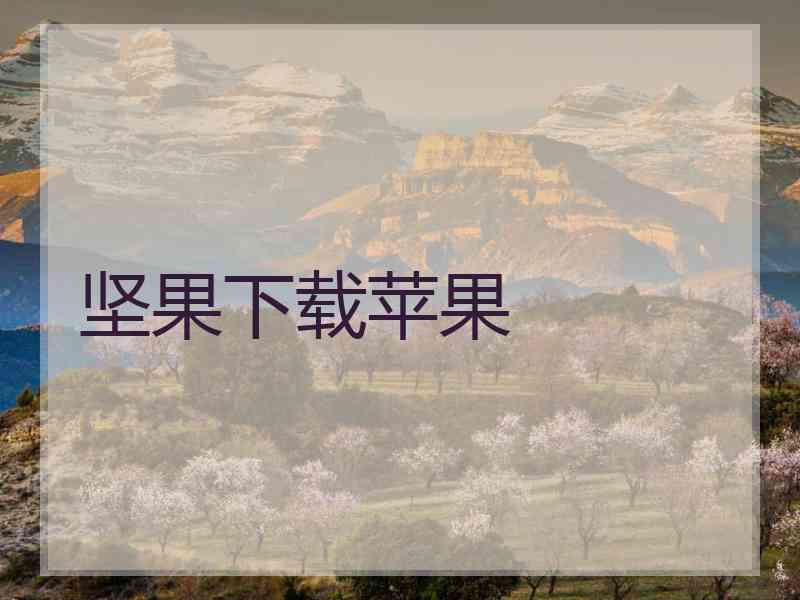 坚果下载苹果