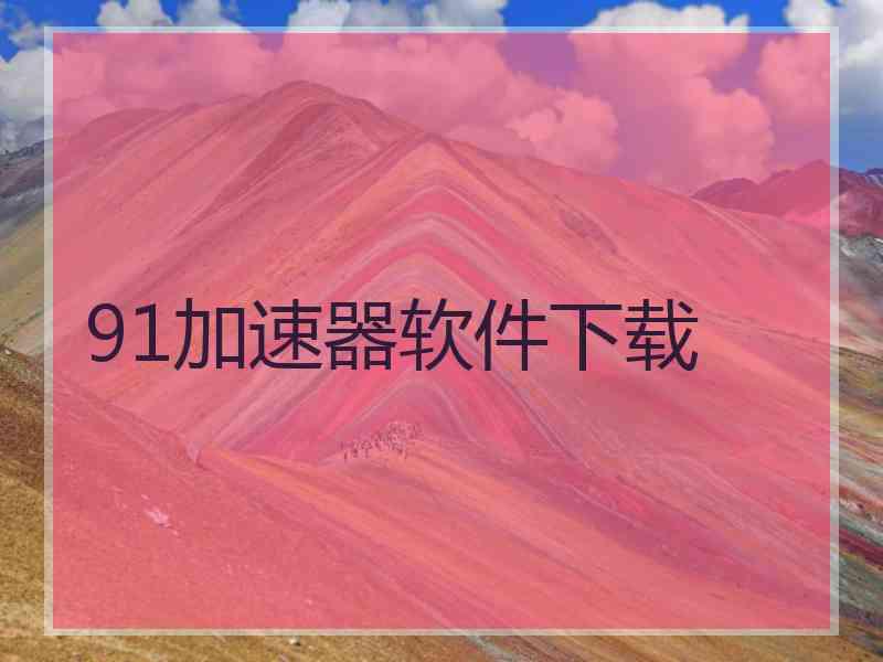 91加速器软件下载