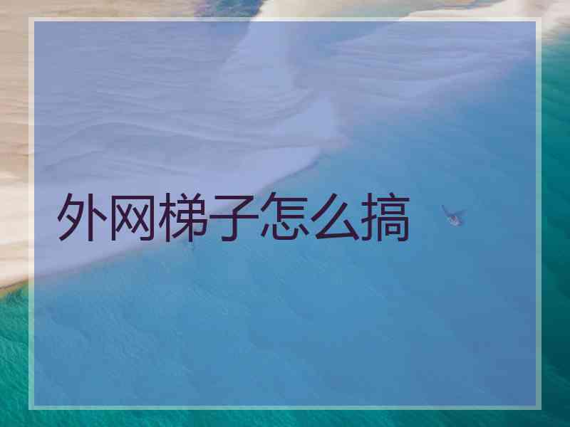 外网梯子怎么搞