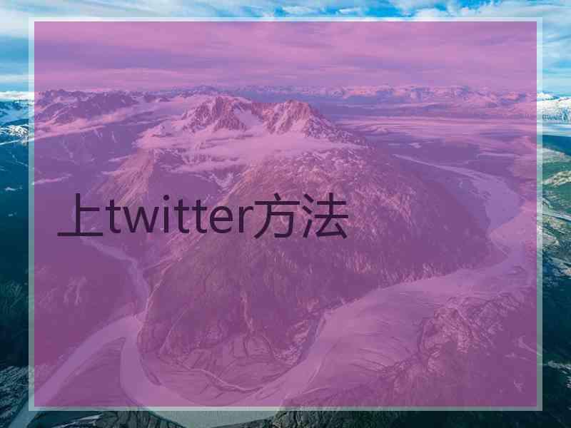 上twitter方法