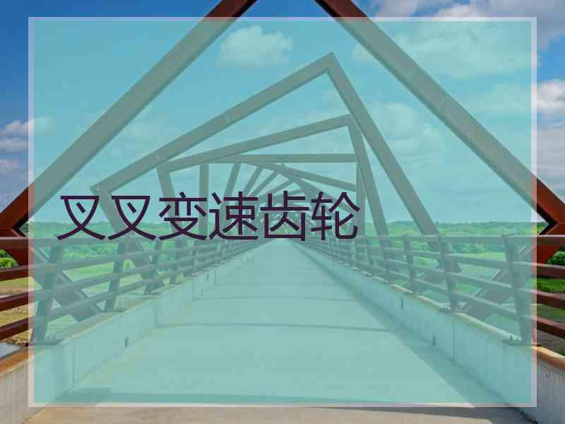 叉叉变速齿轮
