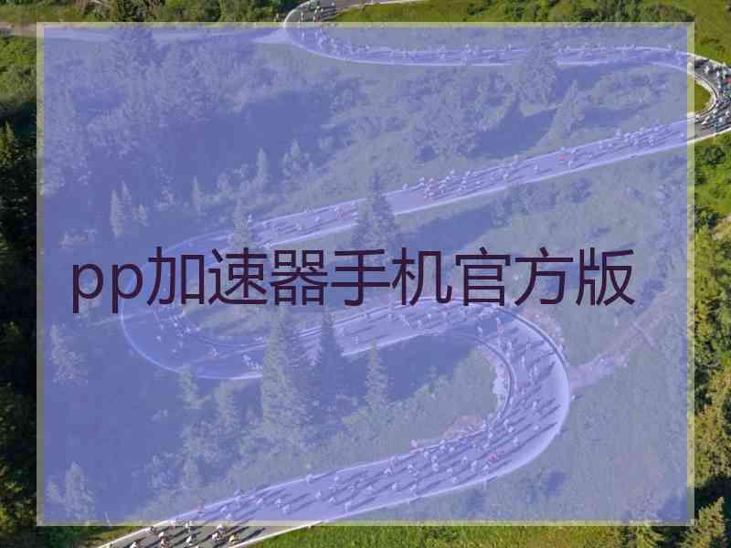 pp加速器手机官方版