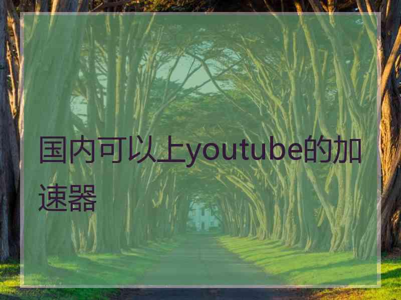 国内可以上youtube的加速器