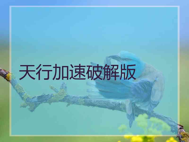 天行加速破解版