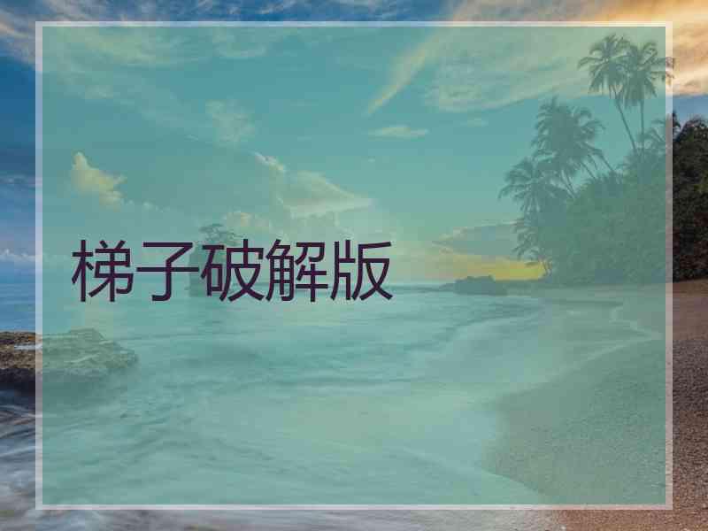 梯子破解版