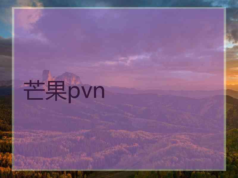 芒果pvn