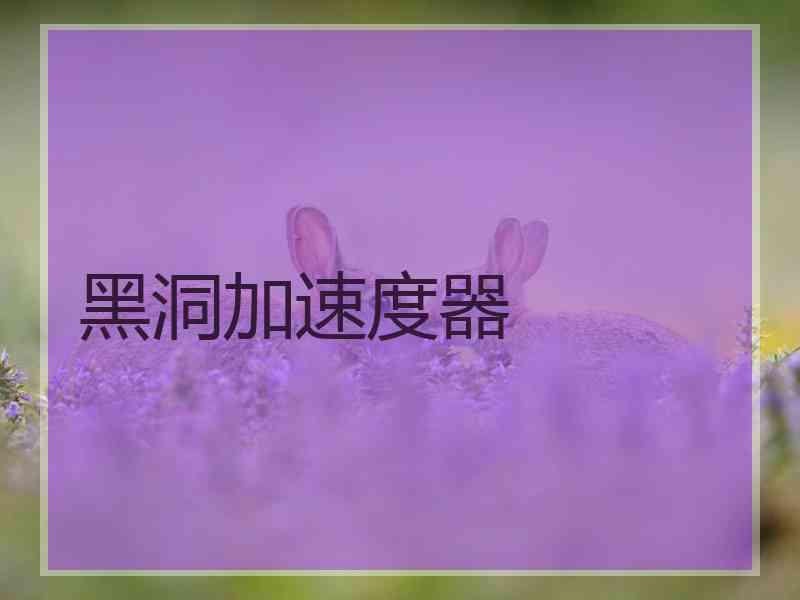 黑洞加速度器